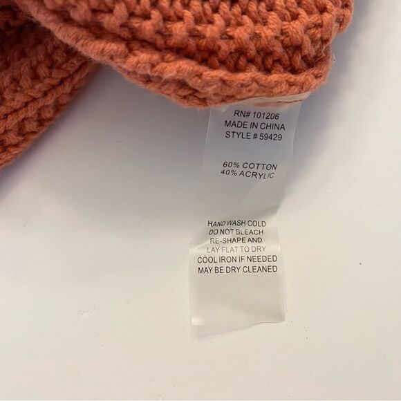 Soft Surroundings Coral Tunic Crewneck Sweater Pink Sweater Chunky Sz 3X - Picture 7 of 7